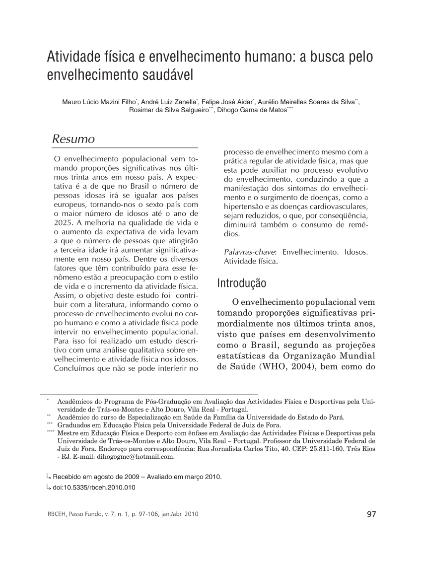 Exercícios para Um Envelhecimento Saudável, PDF, Músculo esquelético