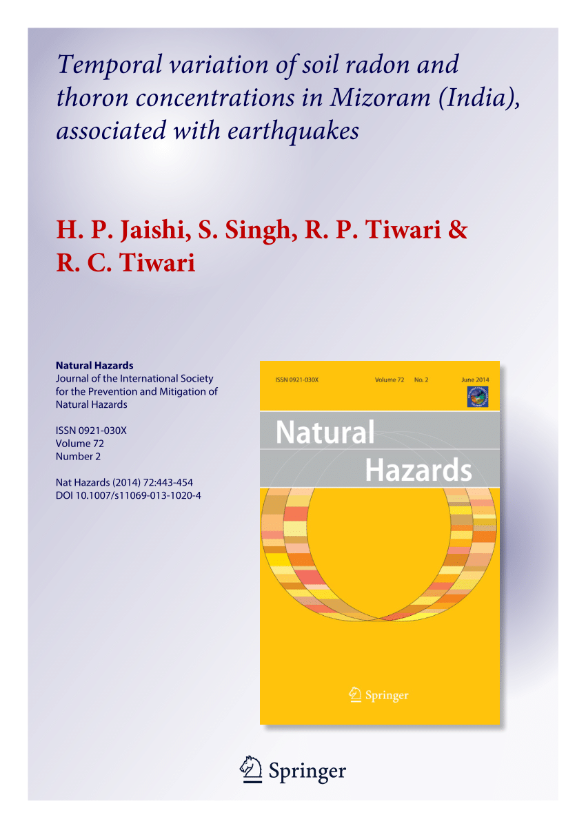 research paper natural hazards