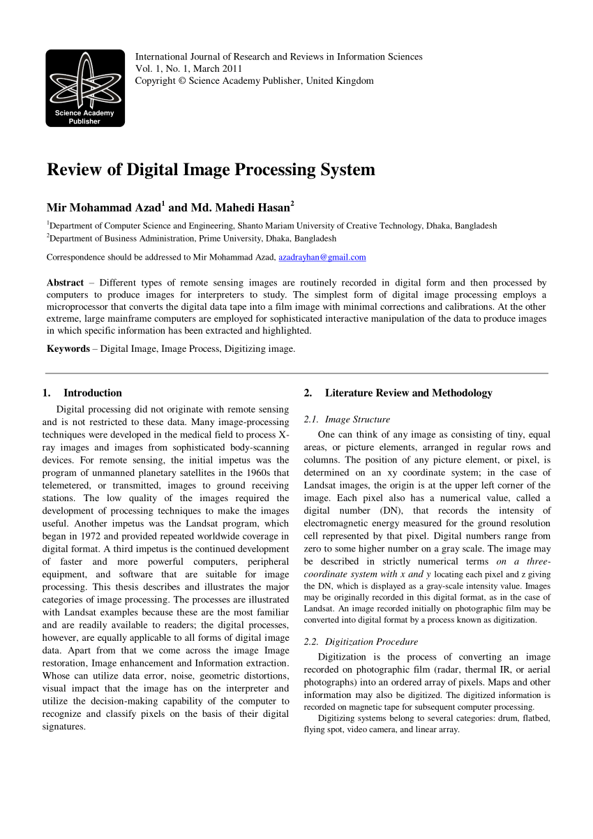free research papers on image processing