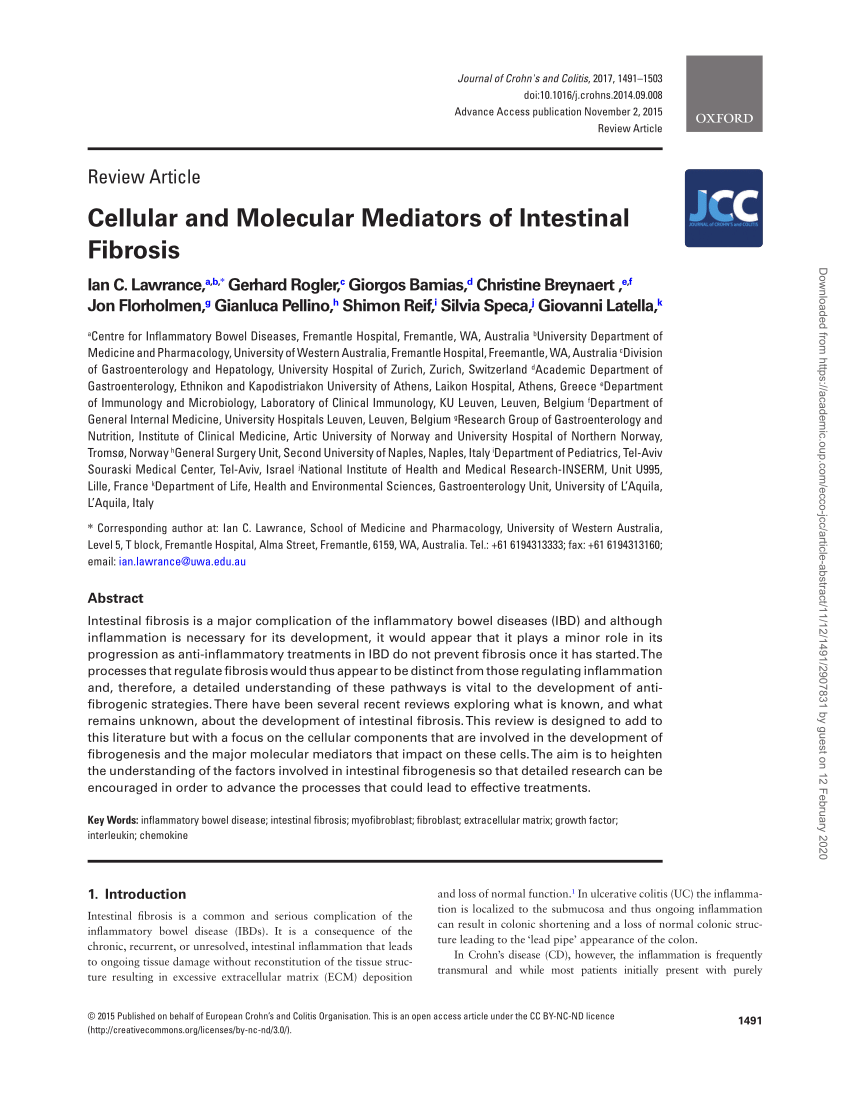 PDF) and Mediators of Fibrosis