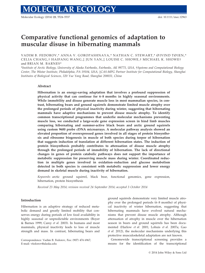 Numbers Of Differentially Expressed Genes In The Atrophy Datasets