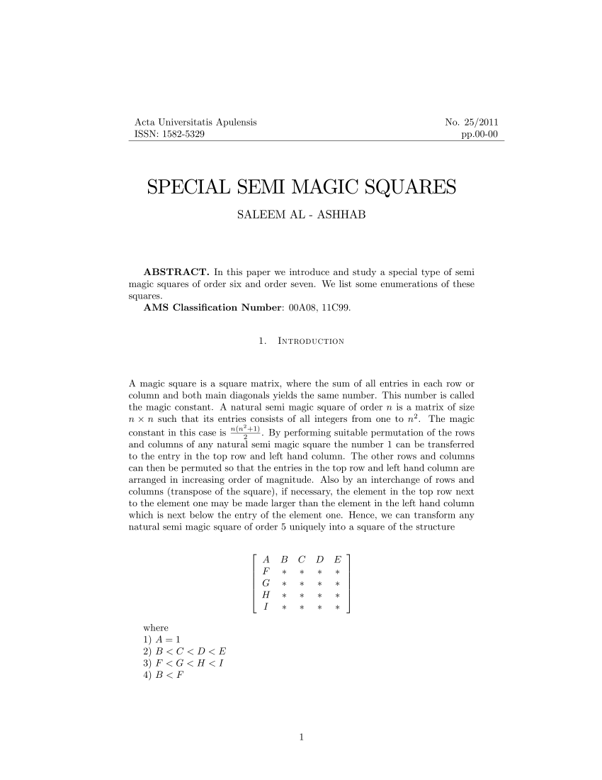 pdf-special-semi-magic-squares