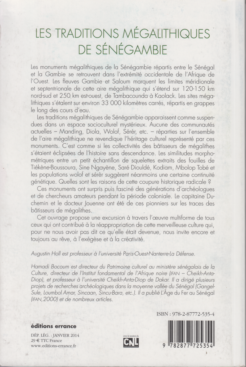 (PDF) Traditions Mégalithiques de Sénégambie