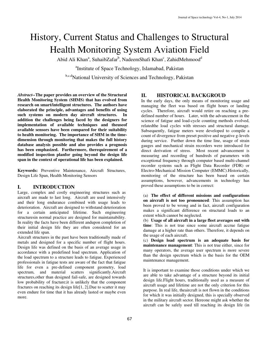 research paper on structural health monitoring
