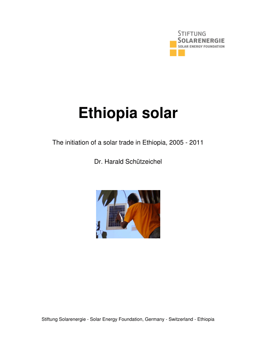 Pdf Ethiopia Solar