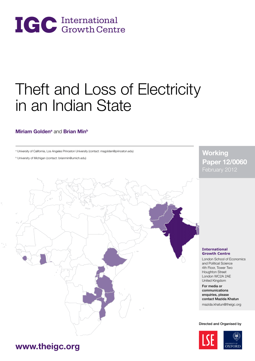 research paper on theft of electricity