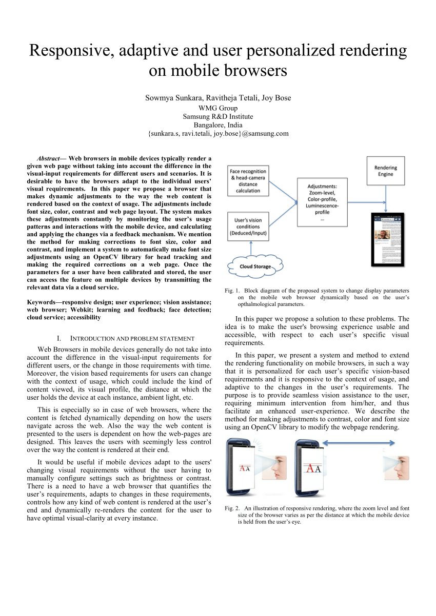 PDF) Responsive, Adaptive and User Personalized Rendering on ...