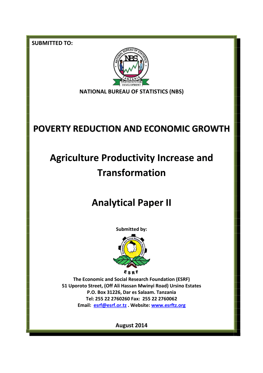research paper on agricultural productivity
