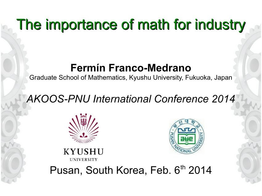 PDF) The importance of math for industry through some examples