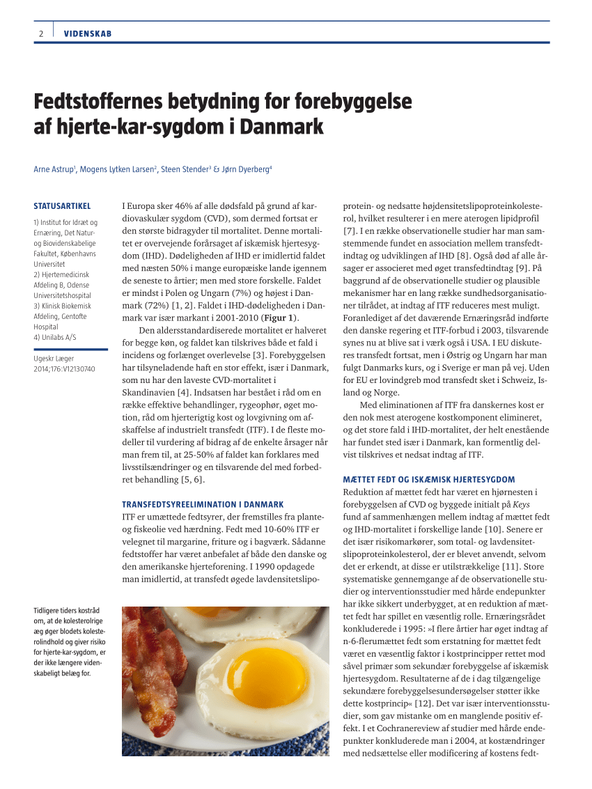 Symphony Skyldfølelse lort PDF) [Effect of fats on cardiovascular disease prevention in Denmark.]