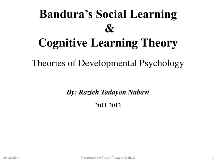 bandura social learning theory educational implications pdf