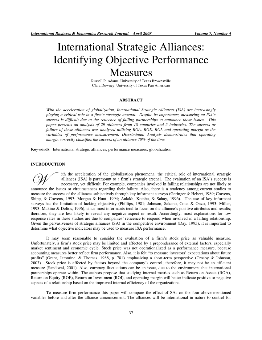 research paper on strategic alliances