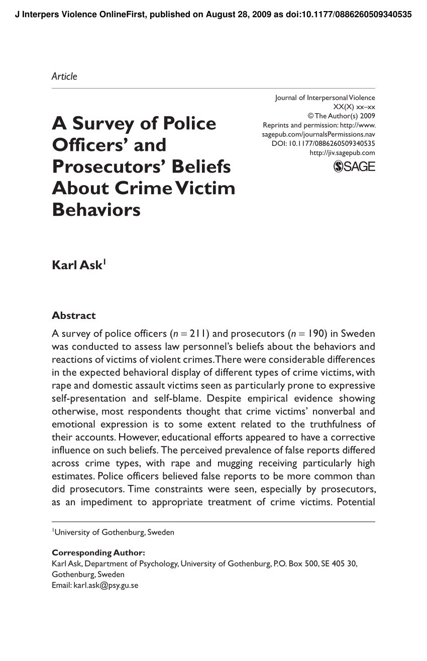 police abuse research paper