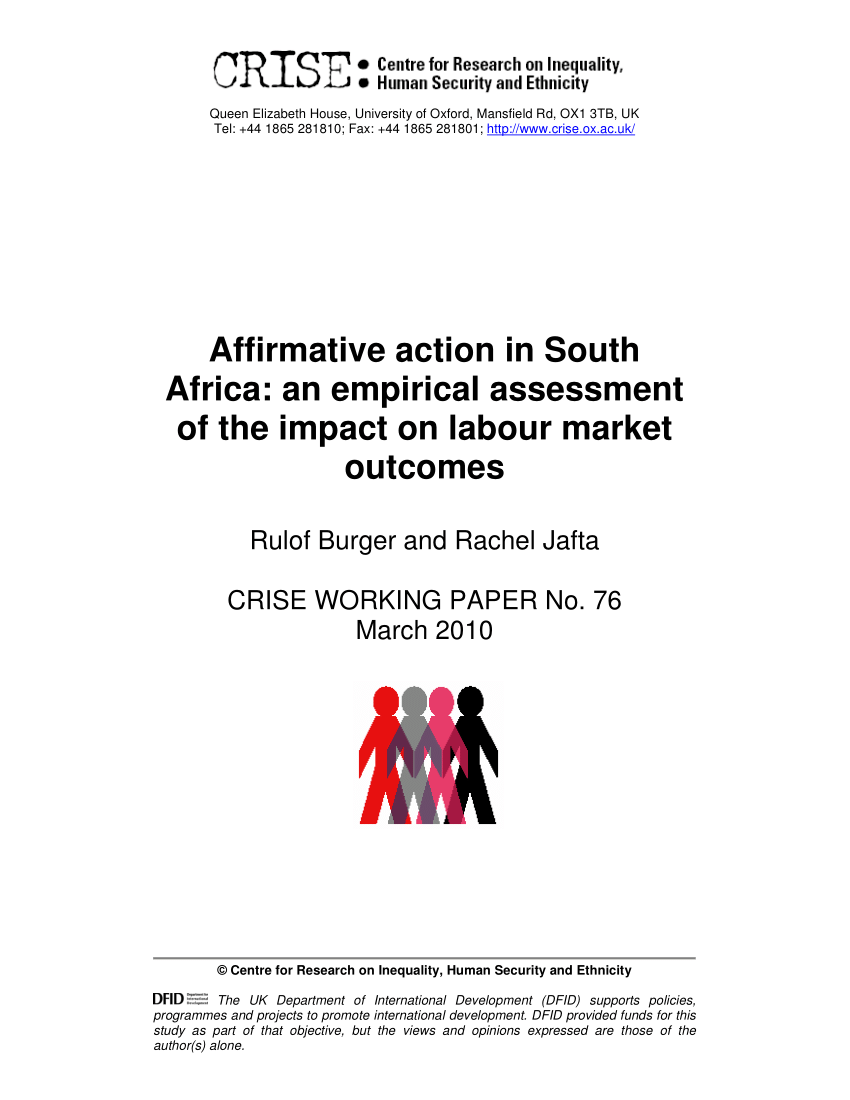 Affirmative action research paper