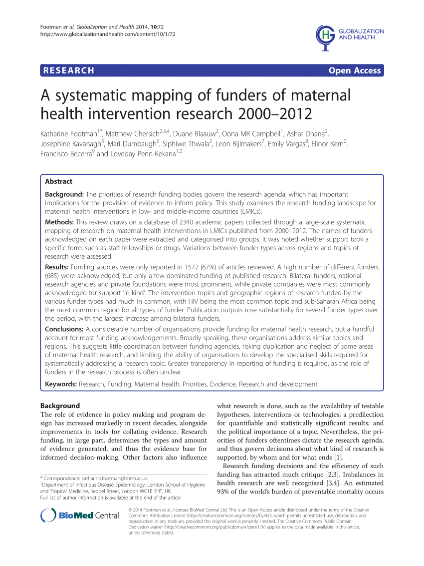 research topics on maternal healthcare