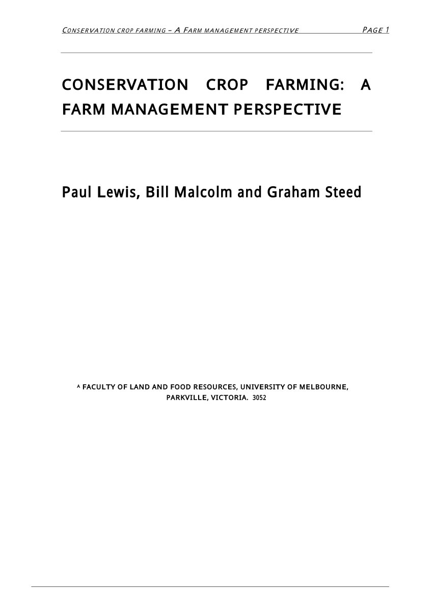 dissertation on farm management