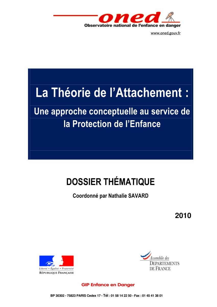 Pdf La Theorie De L Attachement Une Approche Conceptuelle Au Service De La Protection De L Enfance Http Www Sante Gouv Fr La Theorie De L Attachement Une Approche Conceptuelle Au Service De La Protection De L Enfance Html