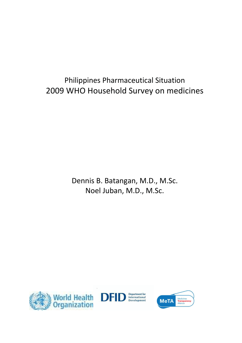 quantitative research about medicine in the philippines