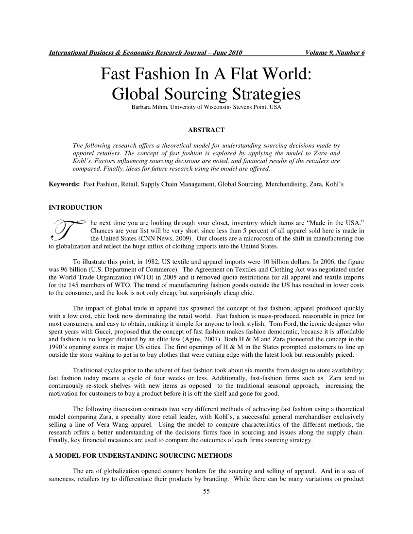 fast fashion dissertation