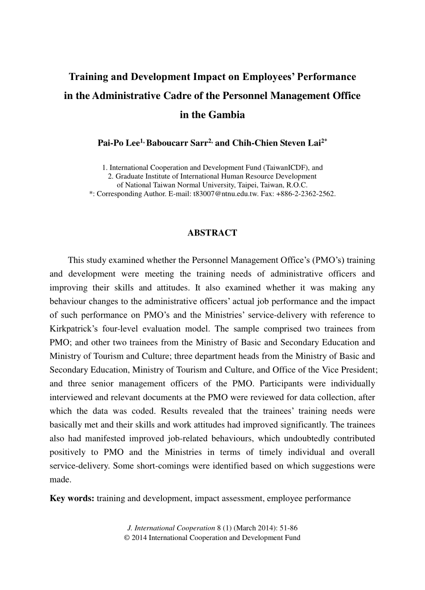 American Society for Training and Development (ASTD): Journal of Business &  Finance Librarianship: Vol 5, No 1