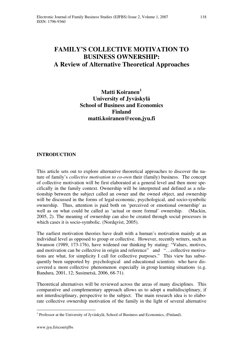 PDF Organizational identity construction in family businesses a dualities perspective