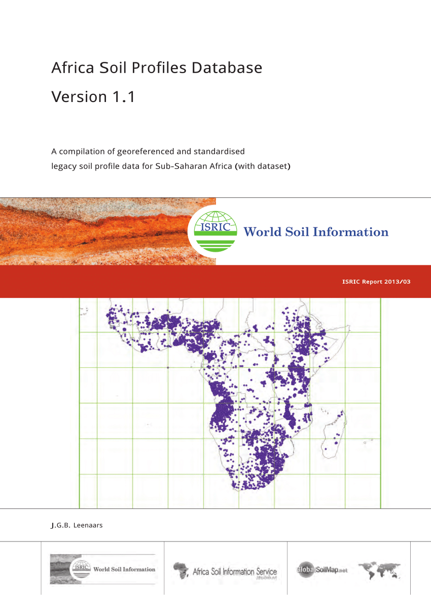PDF) Africa Soil Profiles Database, version 1.1 : a compilation of