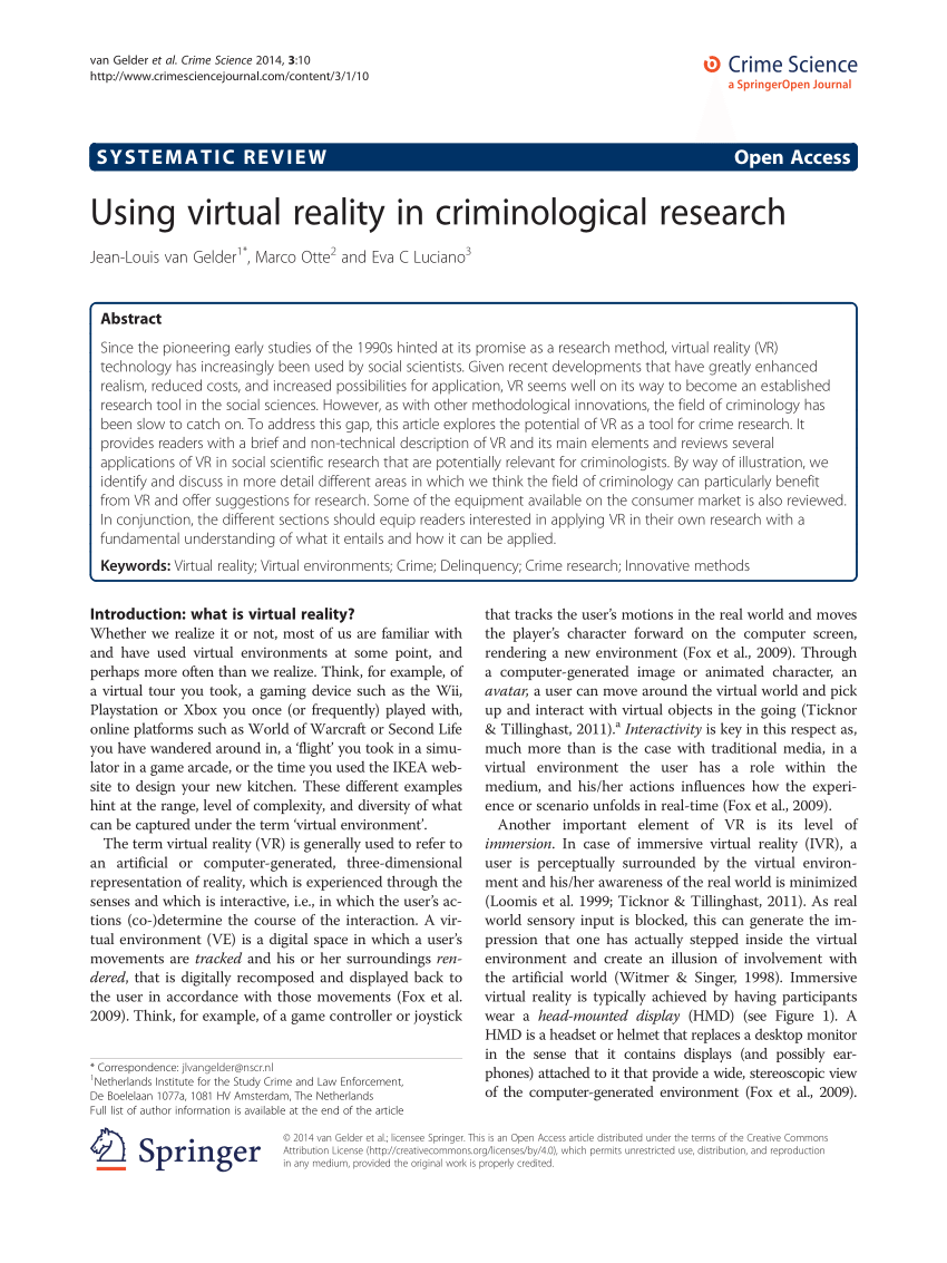 criminological research articles