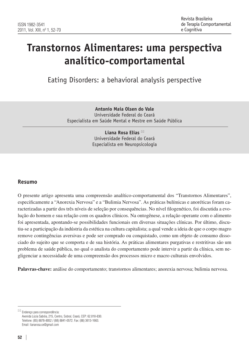 PDF) DISSERTAÇÃO  Anorexia? Não, olha seu tamanho: anorexia