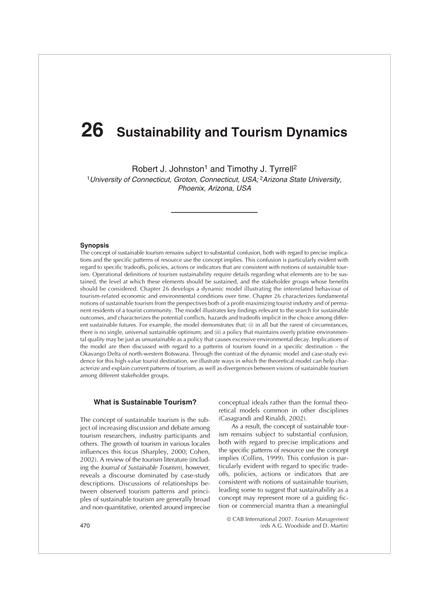sustainability in tourism pdf