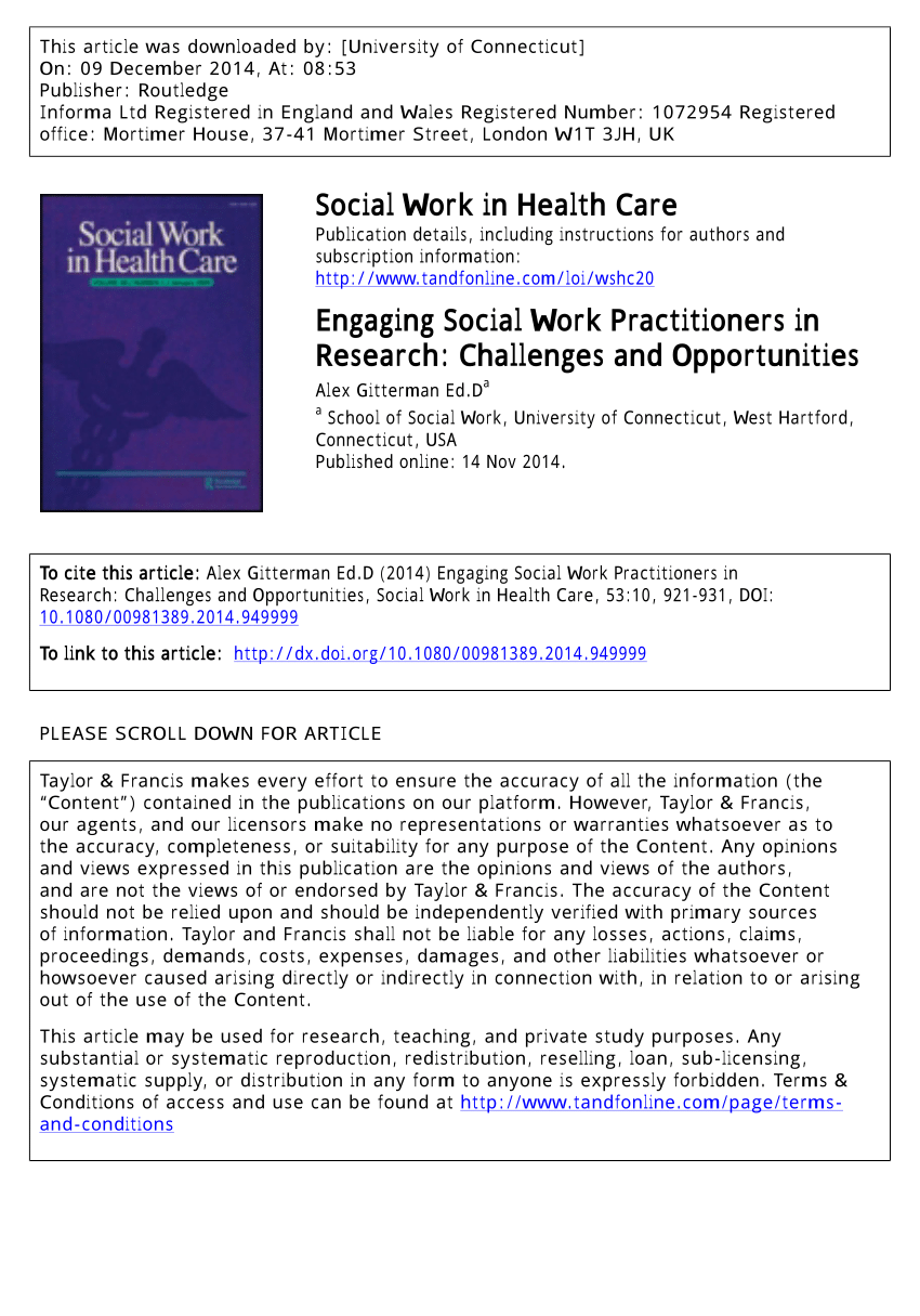 social work research opportunities