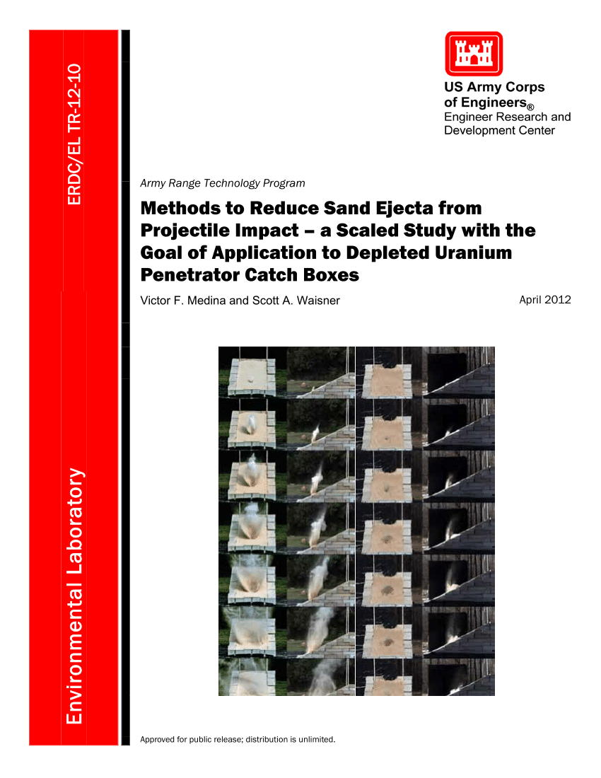 PDF) Methods to Reduce Sand Ejecta from Projectile Impact – a ...