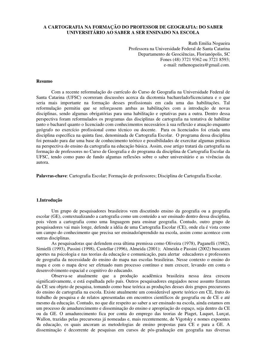 GEOGRAFIA ESCOLAR:<BR> contextualizando a sala de aula