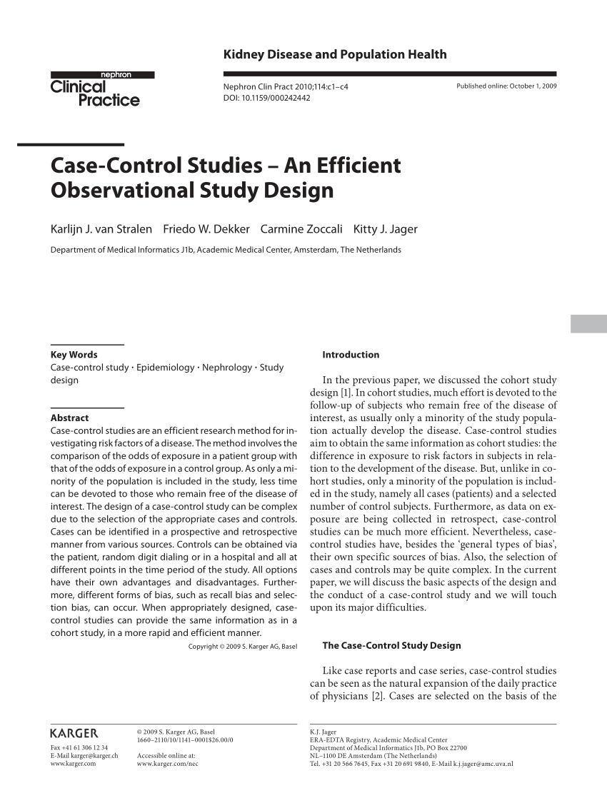 case control studies design conduct analysis pdf