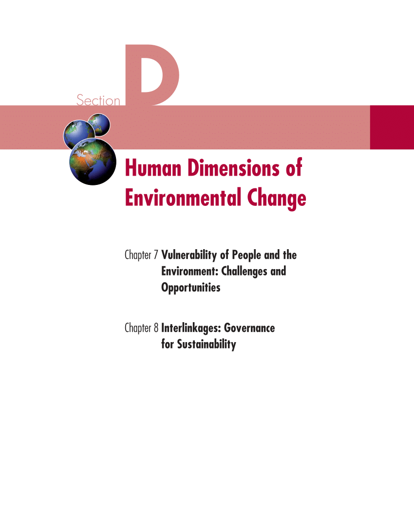 PDF) Vulnerability of people and the environment: Challenges and ...