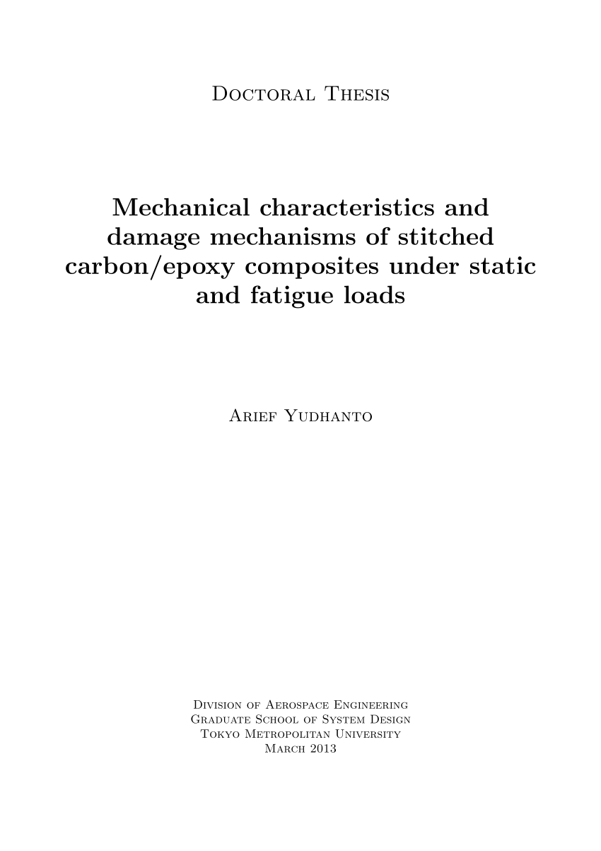 thesis on mechanical