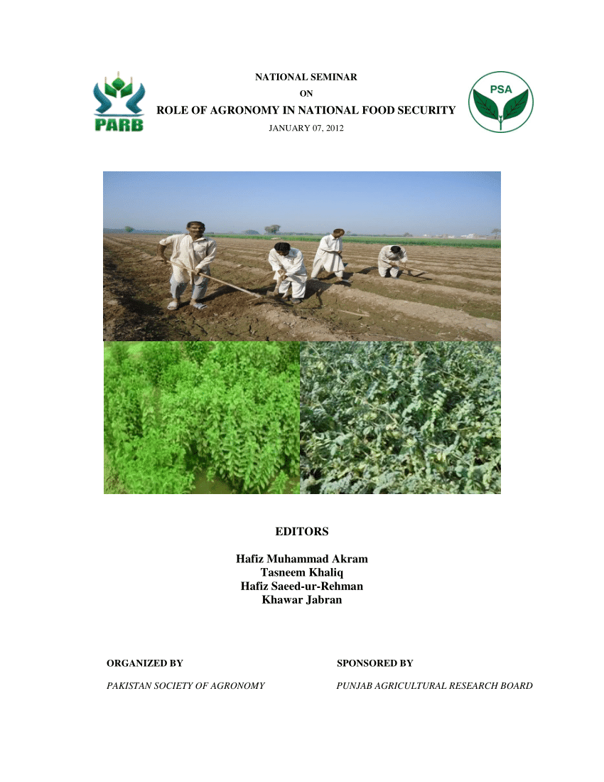 recent research topics in agronomy