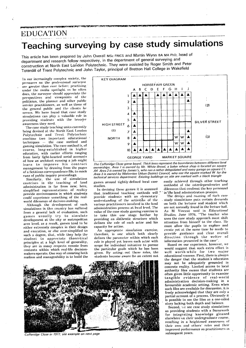 case study about surveying