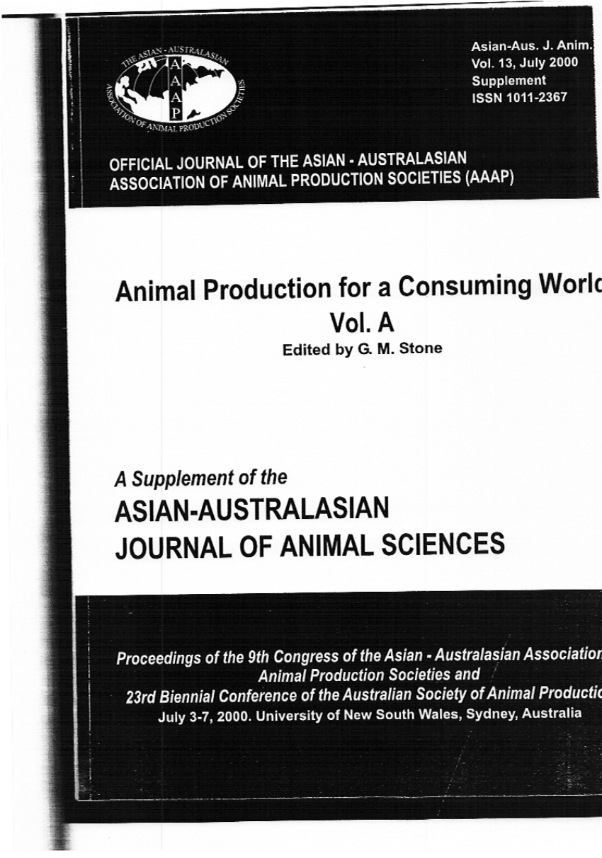 (PDF) Panel session from AAAP conference on Small Holder Dairying in
