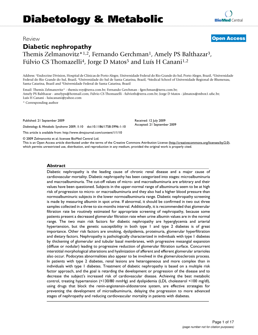 diabetic nephropathy thesis pdf