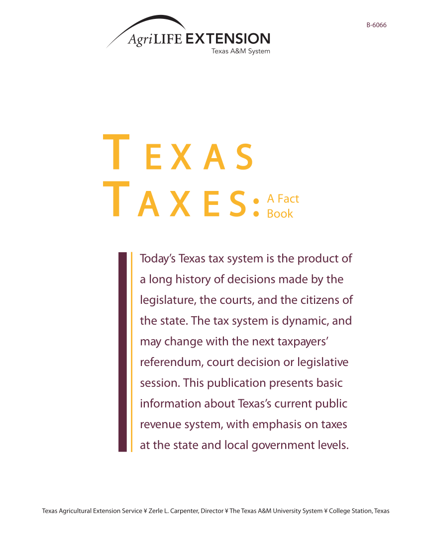 (PDF) Texas Taxes...A Fact Book