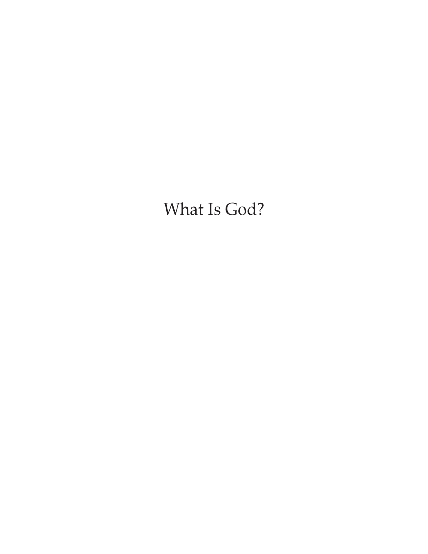 Pdf What Is God Can Religion Be Modeled