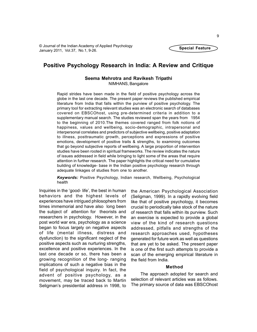 research paper psychology pdf