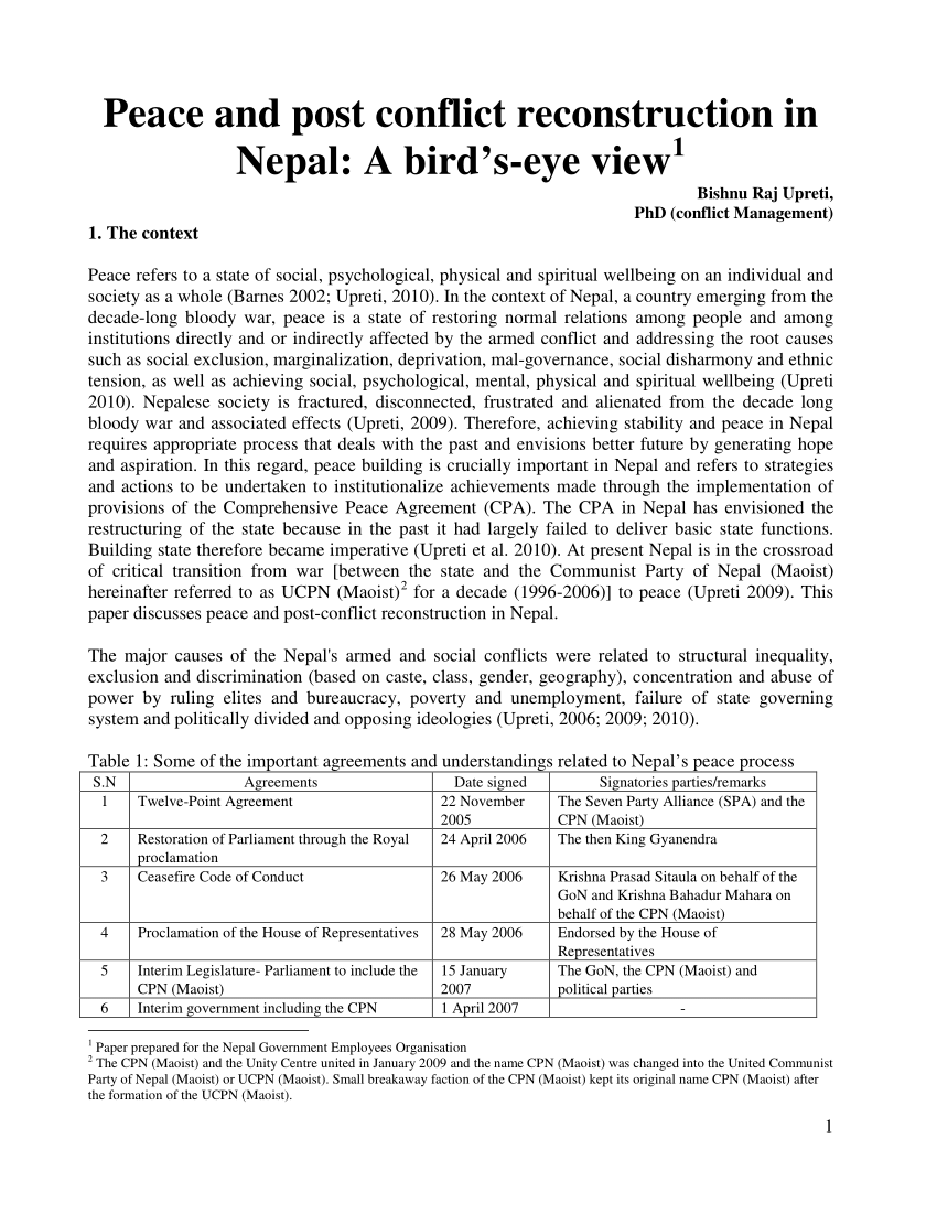 peace and development essay in nepali