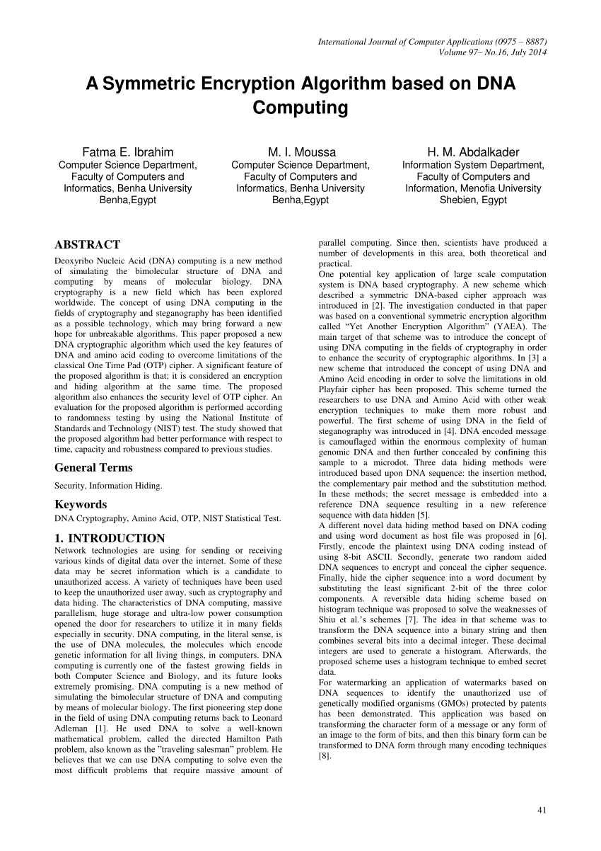 research paper on dna computing pdf