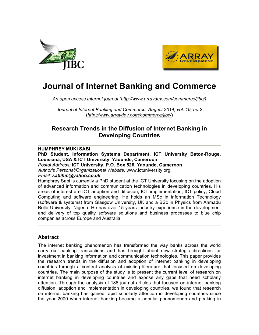 literature review of online banking
