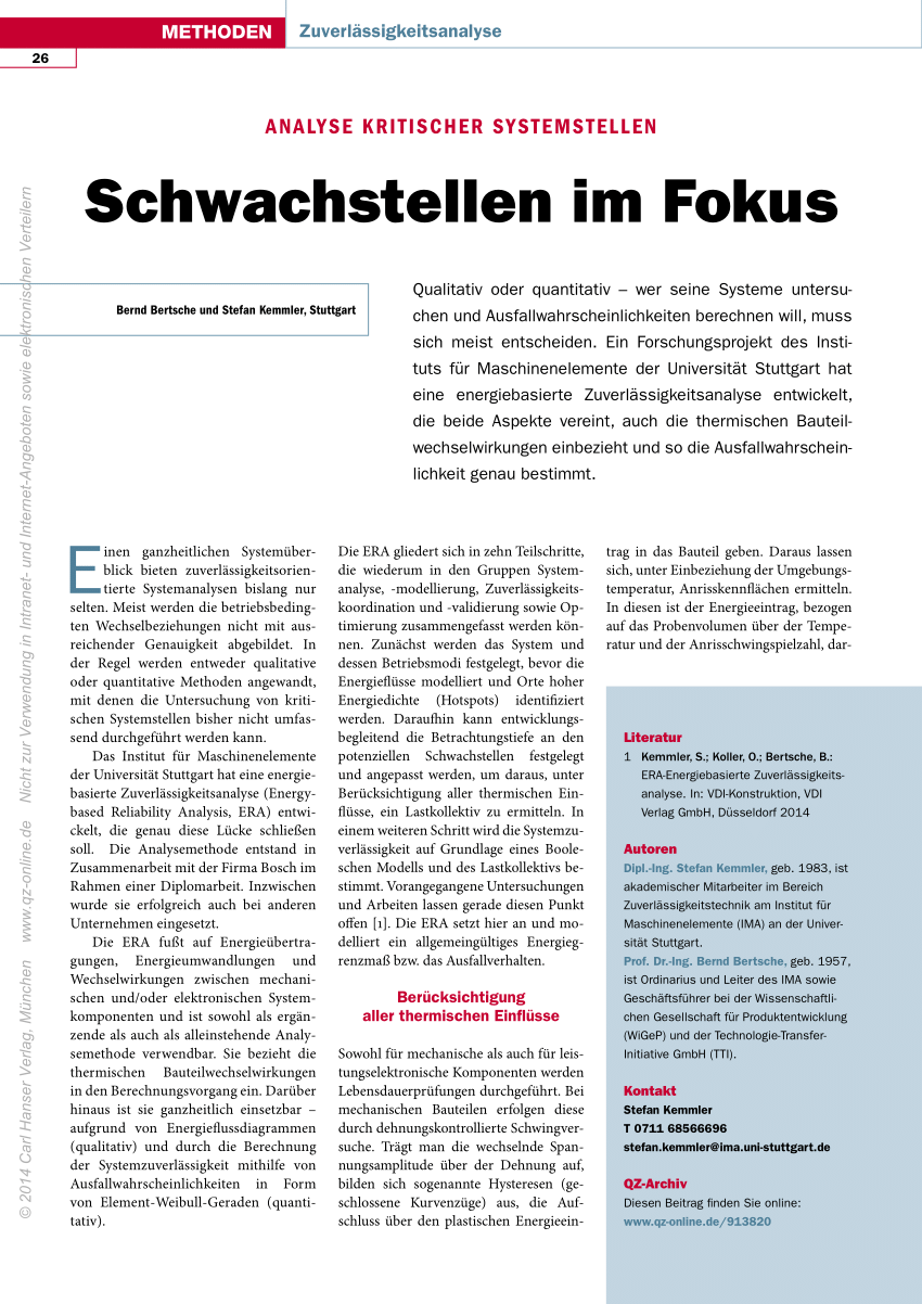 (PDF) Schwachstellen im Fokus - Analyse kritischer ...