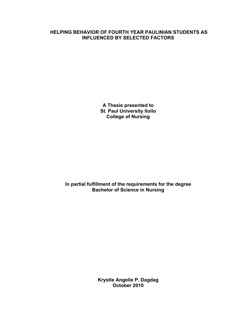 thesis title in filipino