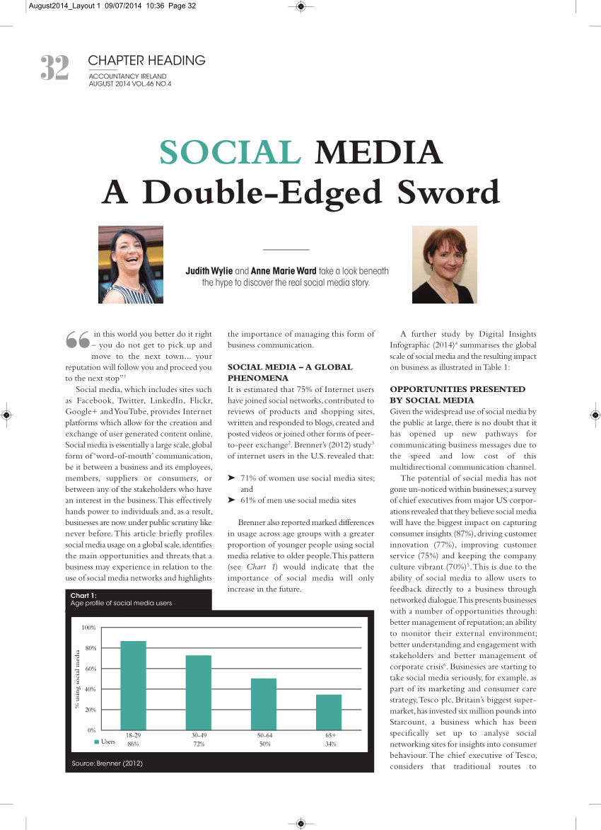essay on social media a double edged sword