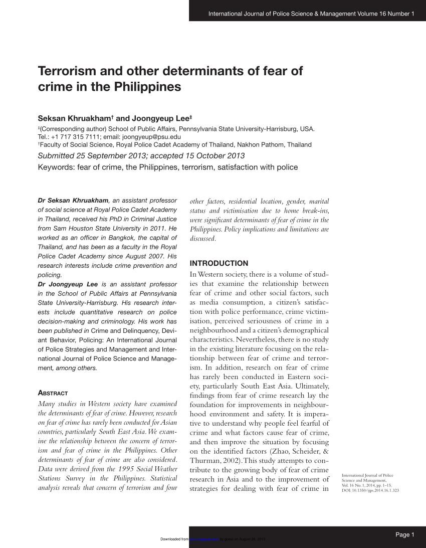 thesis about terrorism in the philippines