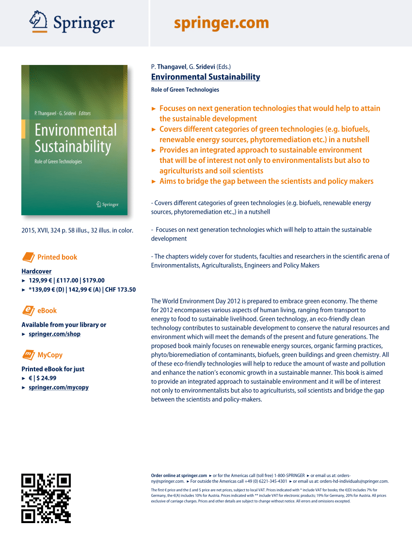 environmental sustainability thesis